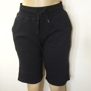 Black fleece Boyfriend sweat shorts Small & Med.